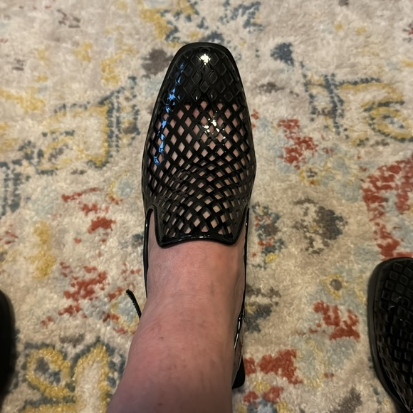 Black patent Jeffrey Campbell block Heel slide 7.5 - Picture 9 of 9